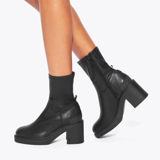Carvela By Kurt Geiger TATE Black Ankle Boots By KG KURT GEIGER