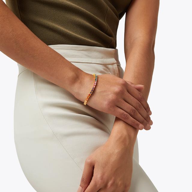 Carvela By Kurt Geiger TENNIS BRACELET Rainbow Jewel Tennis Bracelet By KURT GEIGER LONDON
