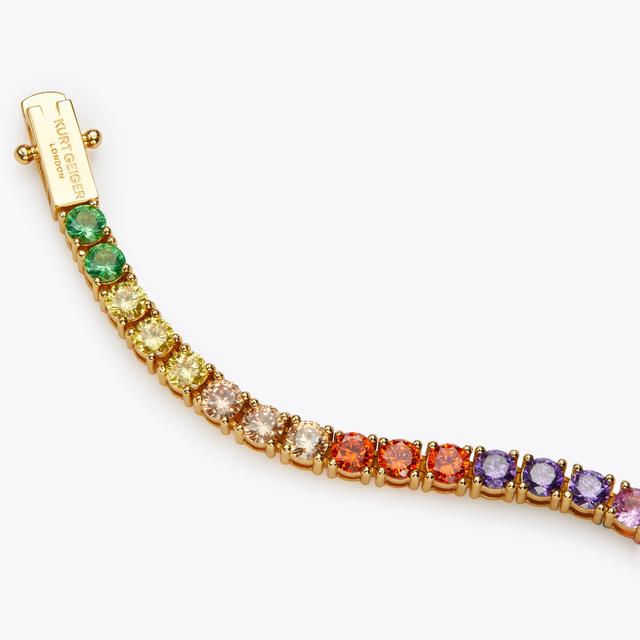 Carvela By Kurt Geiger TENNIS BRACELET Rainbow Jewel Tennis Bracelet By KURT GEIGER LONDON