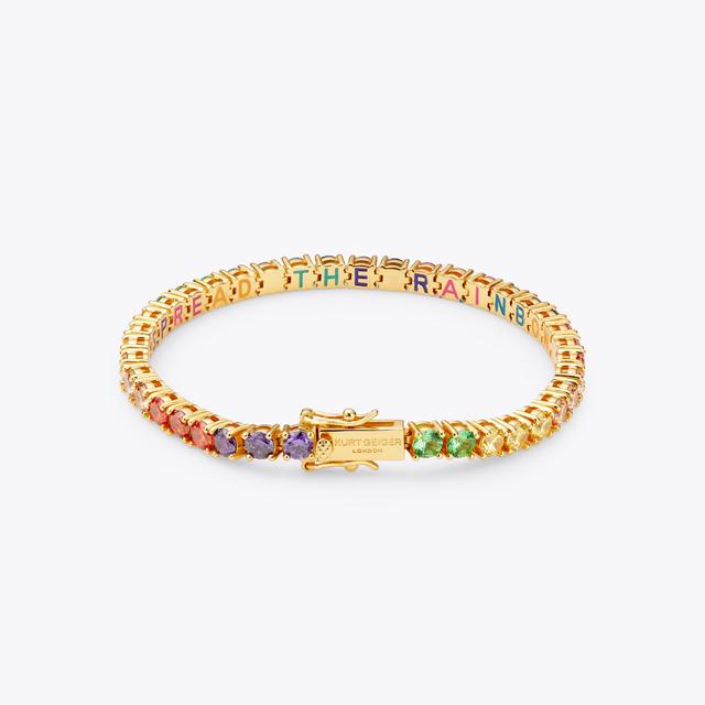 carvela by kurt geiger TENNIS BRACELET Rainbow Jewel Tennis Bracelet by KURT GEIGER LONDON