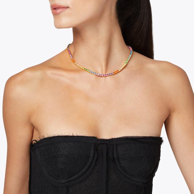 Carvela By Kurt Geiger TENNIS NECKLACE Multi-colour Jewelled Tennis Necklace By KURT GEIGER LONDON