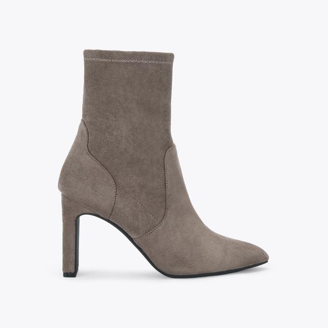 carvela by kurt geiger THARA2 Taupe Suedette Heeled Boots by KG KURT GEIGER
