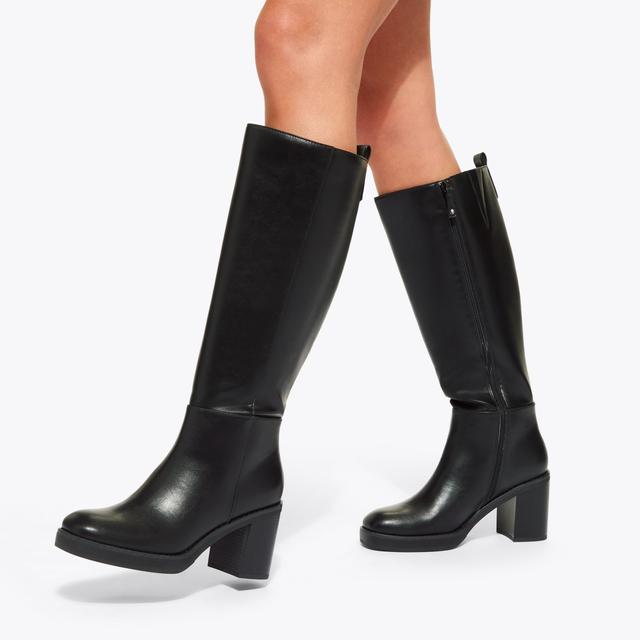 Carvela By Kurt Geiger THATCH HIGH LEG Black Knee High Boot By KG KURT GEIGER