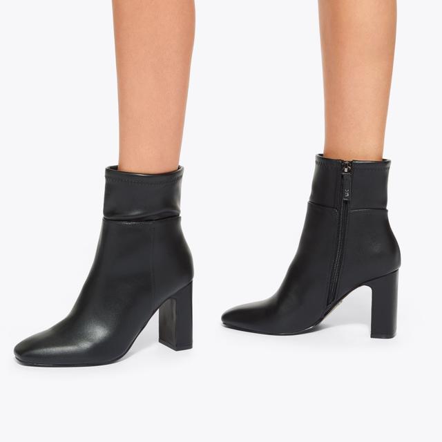 Carvela By Kurt Geiger TITAN ANKLE Black Heeled Ankle Boot By KG KURT GEIGER