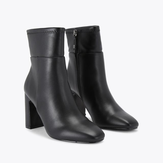 Carvela By Kurt Geiger TITAN ANKLE Black Heeled Ankle Boot By KG KURT GEIGER