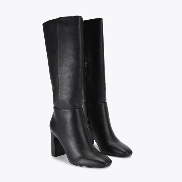 Carvela By Kurt Geiger TITAN HIGH LEG Black Knee High Boot By KG KURT GEIGER