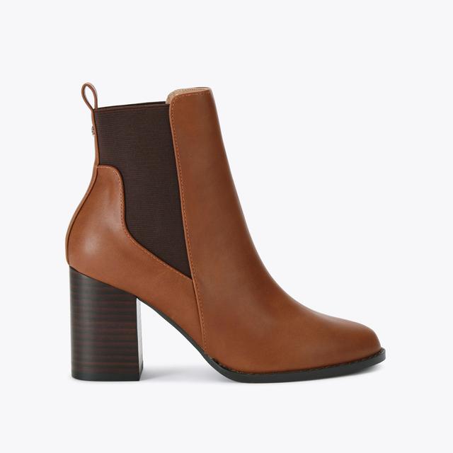 carvela by kurt geiger TOODLE CHELSEA Tan Slip On Heeled Boot by CARVELA