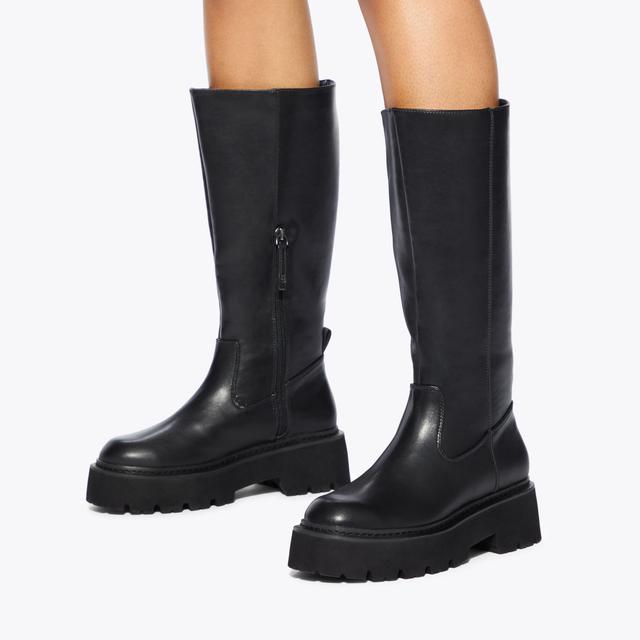 Carvela By Kurt Geiger TRICK HIGH LEG Black High Leg Boot By KG KURT GEIGER