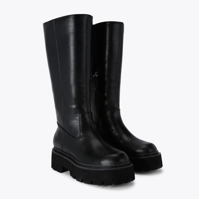 Carvela By Kurt Geiger TRICK HIGH LEG Black High Leg Boot By KG KURT GEIGER