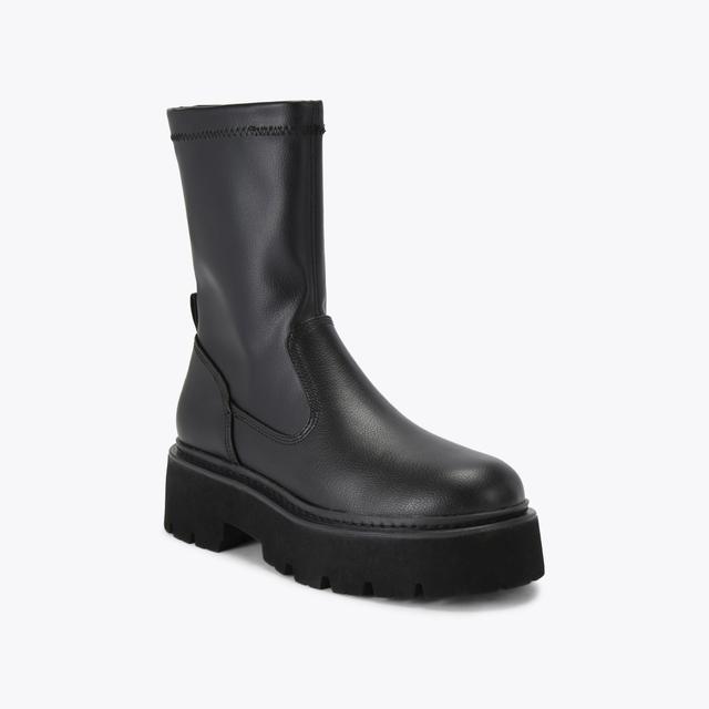 Carvela By Kurt Geiger TRICK SOCK Black Crystal Lace Up Boot By KG KURT GEIGER