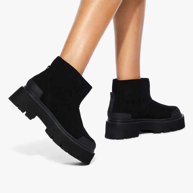 Carvela By Kurt Geiger TRICK WARM Black Soft Warm Boots By KG KURT GEIGER
