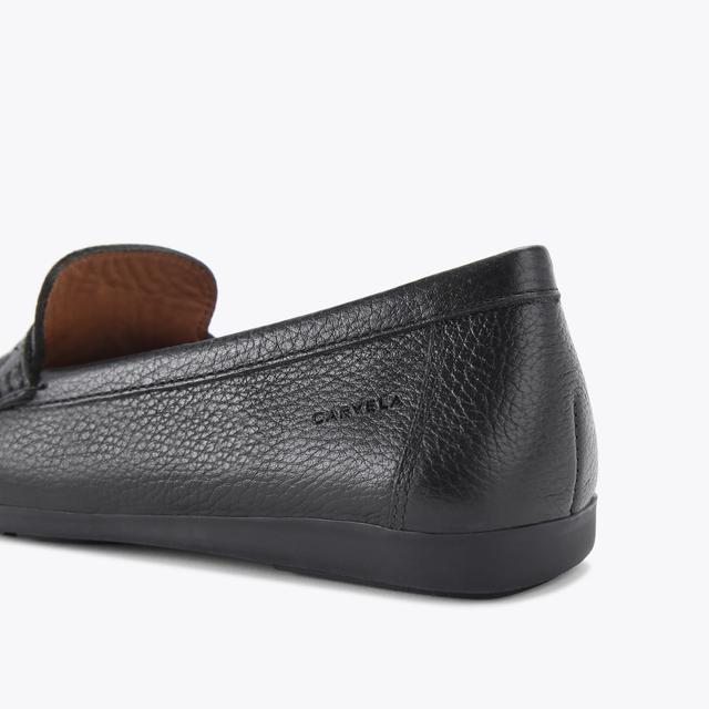 Carvela By Kurt Geiger TUSCANY Black Leather Slip On Flats By CARVELA COMFORT