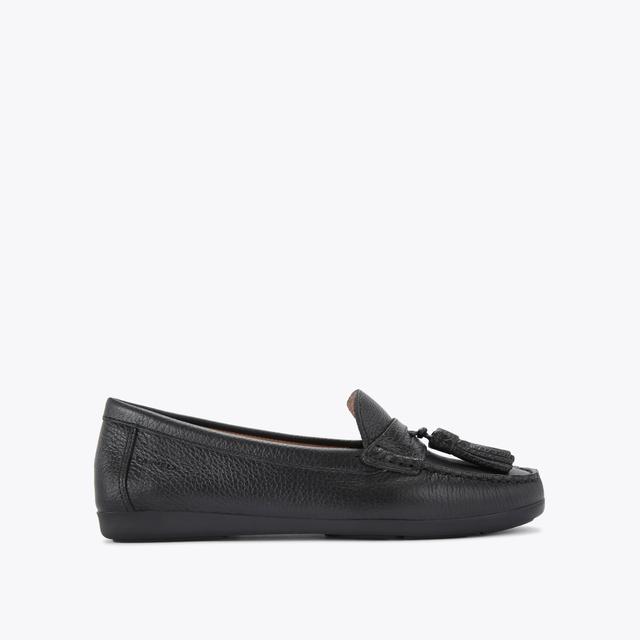 carvela by kurt geiger TUSCANY Black Leather Slip On Flats by CARVELA COMFORT