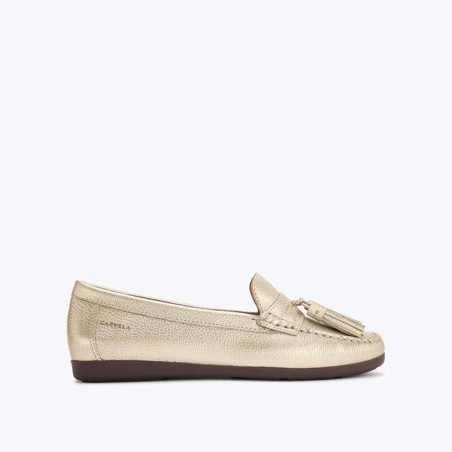 carvela by kurt geiger TUSCANY Gold Leather Slip On Shoe by CARVELA COMFORT