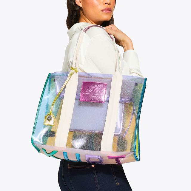 Carvela By Kurt Geiger VINYL LG SOUTHBANK TOTE Vinyl Glitter Tote Bag By KURT GEIGER LONDON