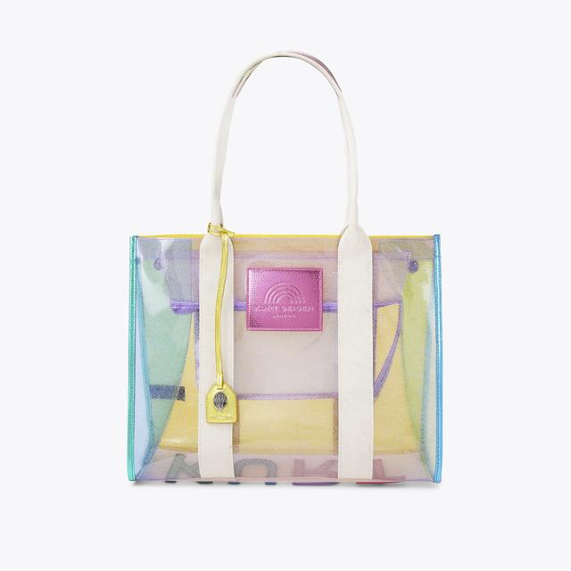 carvela by kurt geiger VINYL LG SOUTHBANK TOTE Vinyl Glitter Tote Bag by KURT GEIGER LONDON