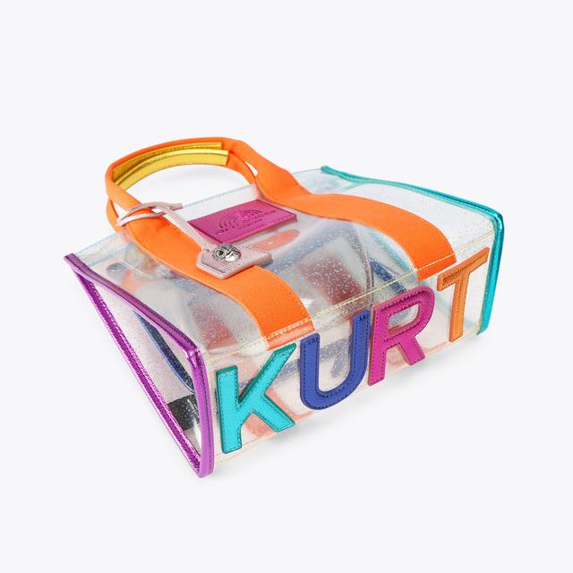 Carvela By Kurt Geiger VINYL SM SOUTHBANK TOTE Glitter Vinyl Tote Bag By KURT GEIGER LONDON