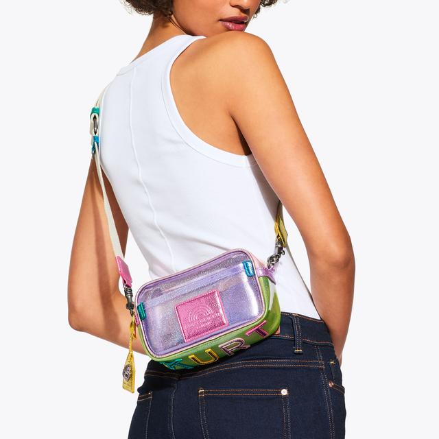 Carvela By Kurt Geiger VINYL SOUTHBANK SM CAMERA Vinyl Glitter Southbank Bag By KURT GEIGER LONDON