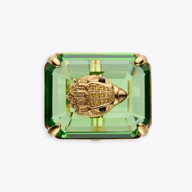 Carvela By Kurt Geiger XL COCKTAIL RING Green Large Cocktail Ring By KURT GEIGER LONDON