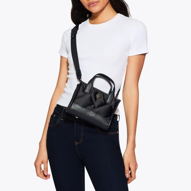 Carvela By Kurt Geiger XS RECYCLED SQ SHOPPER Black Micro Bag By KURT GEIGER LONDON