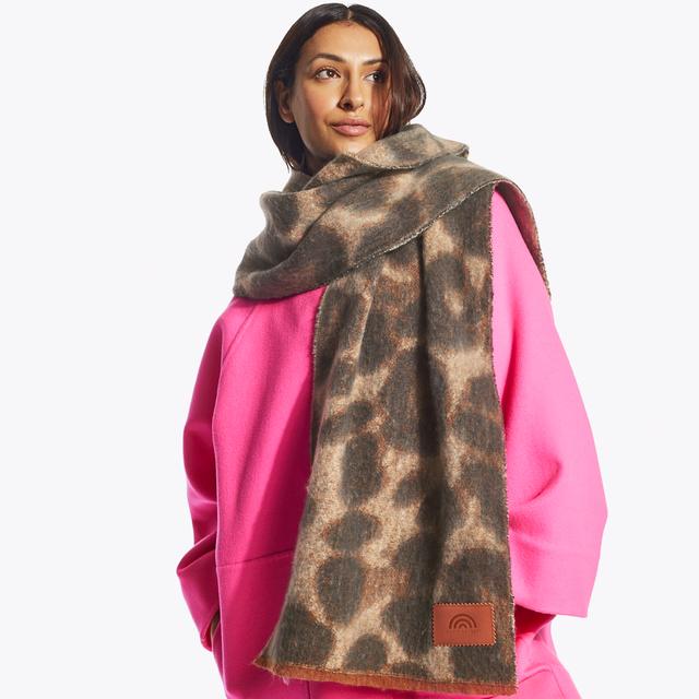 Carvela By Kurt Geiger YARNDYE SCARF Animal Print Fluffy Scarf By KURT GEIGER LONDON