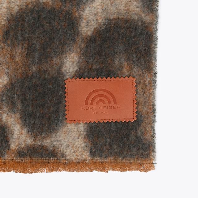 Carvela By Kurt Geiger YARNDYE SCARF Animal Print Fluffy Scarf By KURT GEIGER LONDON