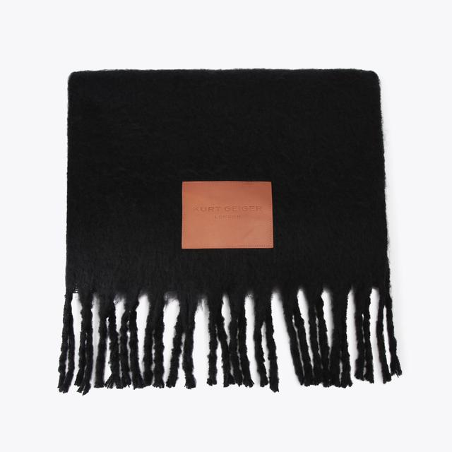 Carvela By Kurt Geiger YARNDYE SCARF Black Fabric Scarf By KURT GEIGER LONDON