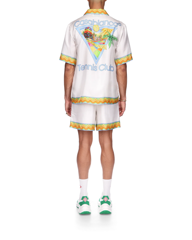 Casablanca Afro Cubism Tennis Club Silk Shirt | Casablanca Paris