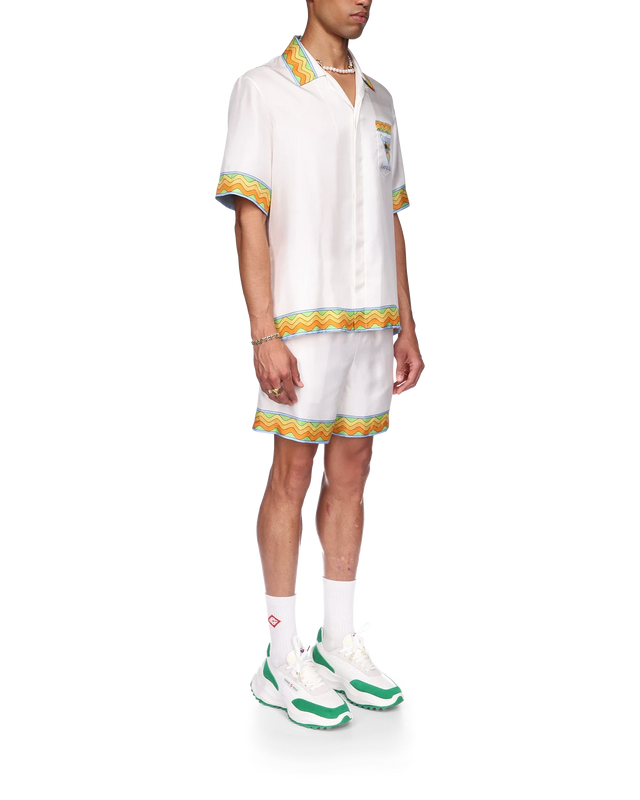 Casablanca Afro Cubism Tennis Club Silk Shirt | Casablanca Paris