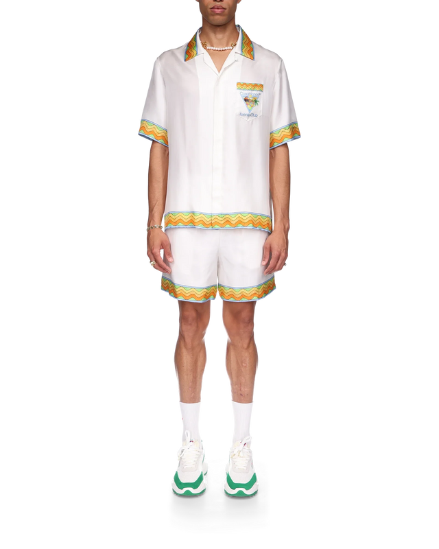 Casablanca Afro Cubism Tennis Club Silk Shirt | Casablanca Paris
