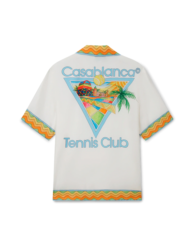casablanca Afro Cubism Tennis Club Silk Shirt | Casablanca Paris