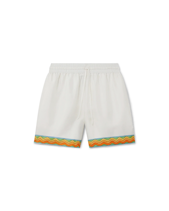 casablanca Afro Cubism Tennis Club Silk Shorts | Casablanca Paris