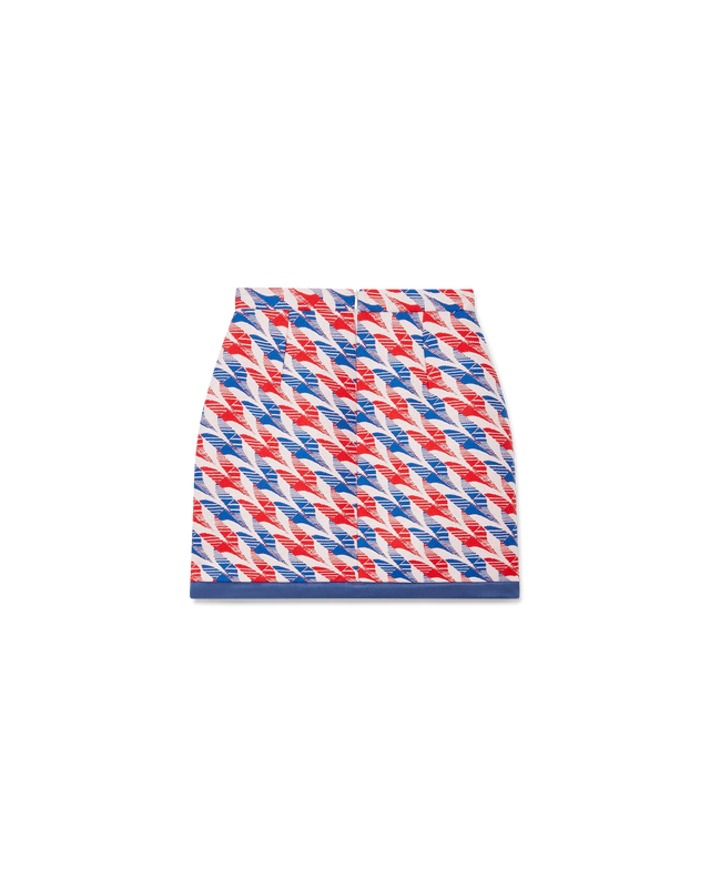 Casablanca Aviation Houndstooth Curved Hem Mini Skirt | Casablanca Paris