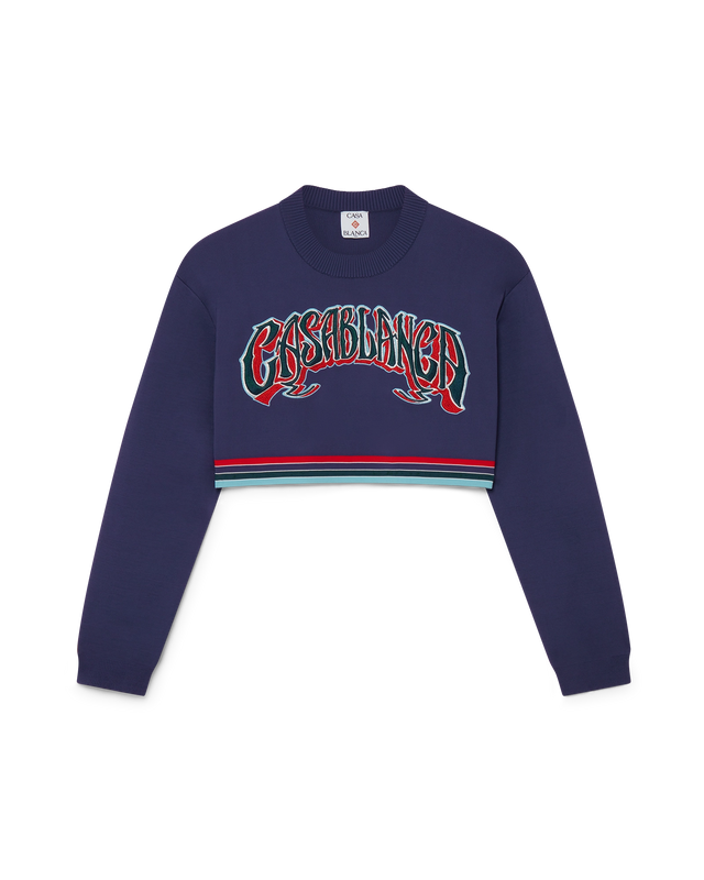 casablanca Baseball Cropped Jumper | Casablanca Paris