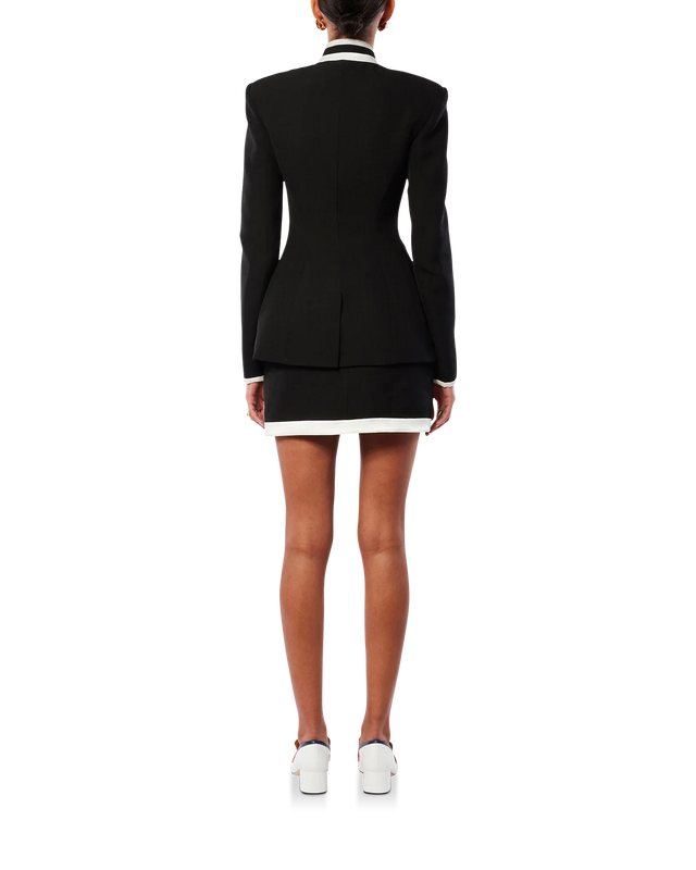 Casablanca Black Curved Tailored Jacket | Casablanca Paris
