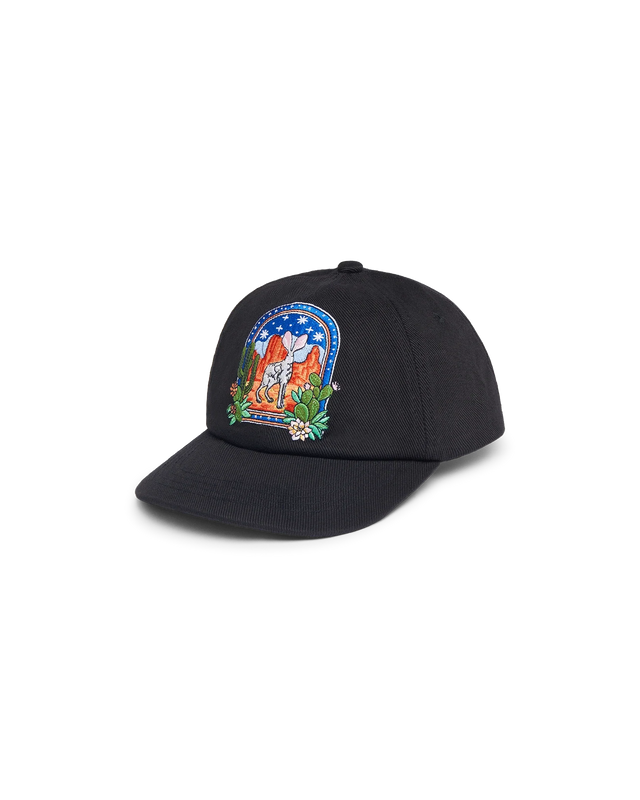 casablanca Black L'Arche Du Desert Nuit Patch Cap | Casablanca Paris