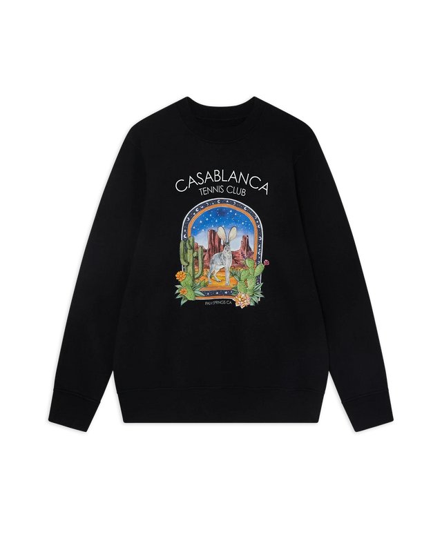 casablanca Black L'Arche Du Desert Nuit Sweatshirt | Casablanca Paris