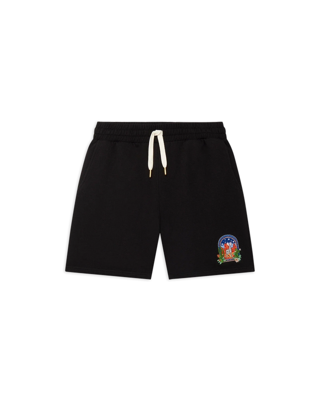 casablanca Black L'Arche Du Desert Nuit Sweatshort | Casablanca Paris