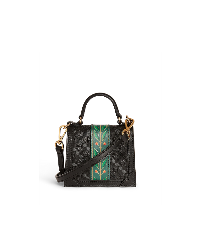 Casablanca Black Laurel Micro Jeanne Bag | Casablanca Paris