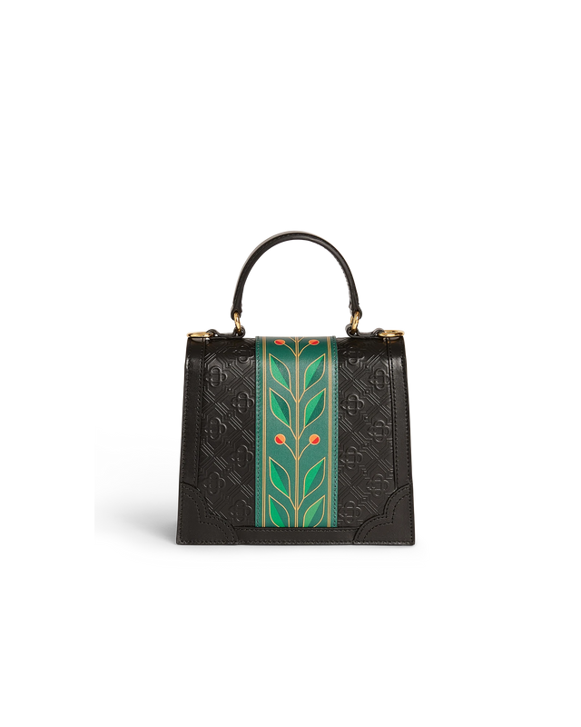 Casablanca Black Laurel Mini Jeanne Bag | Casablanca Paris