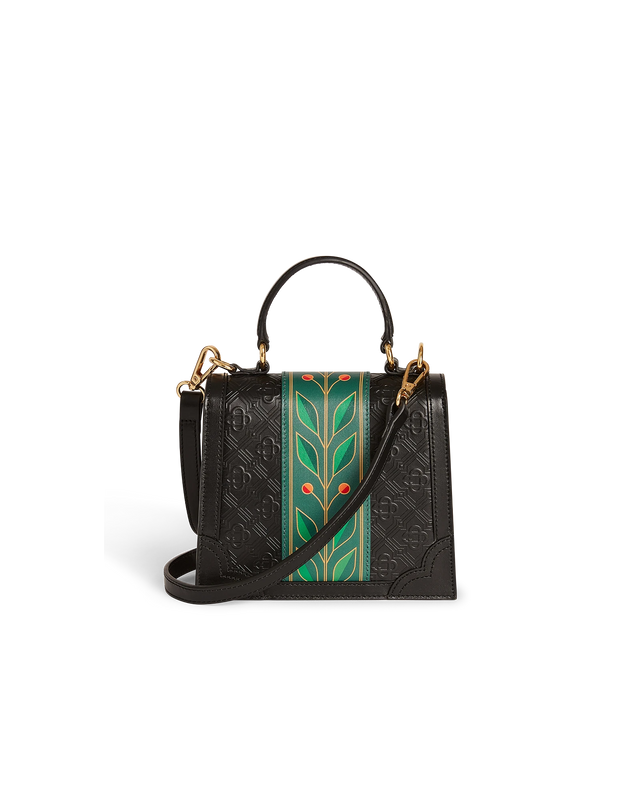 Casablanca Black Laurel Mini Jeanne Bag | Casablanca Paris