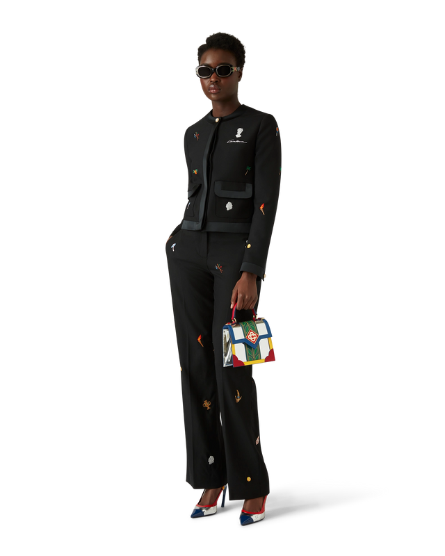 Casablanca Black Laurel Sunglasses | Casablanca Paris