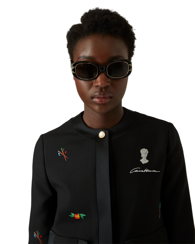 Casablanca Black Laurel Sunglasses | Casablanca Paris