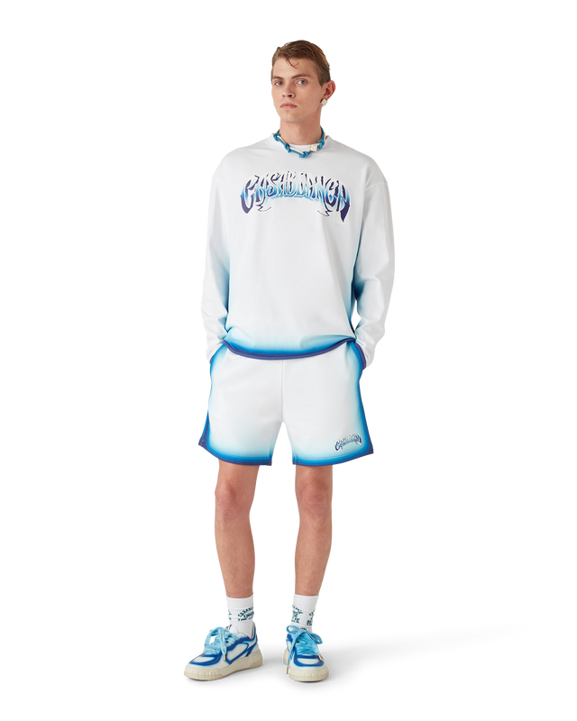 Casablanca Blue Fade Long Sleeve T-Shirt | Casablanca Paris