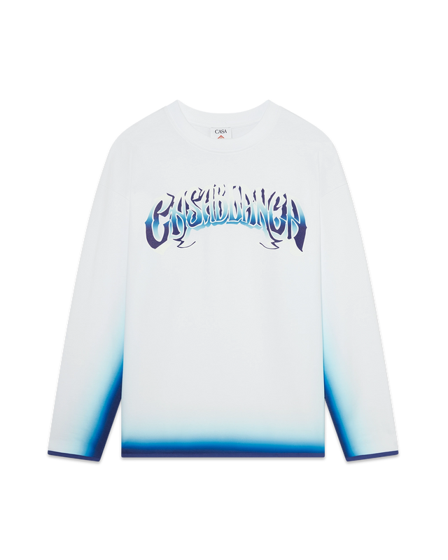 casablanca Blue Fade Long Sleeve T-Shirt | Casablanca Paris