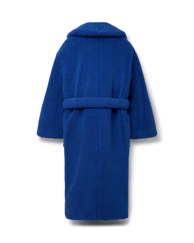 Casablanca Blue Faux Shearling Coat | Casablanca Paris