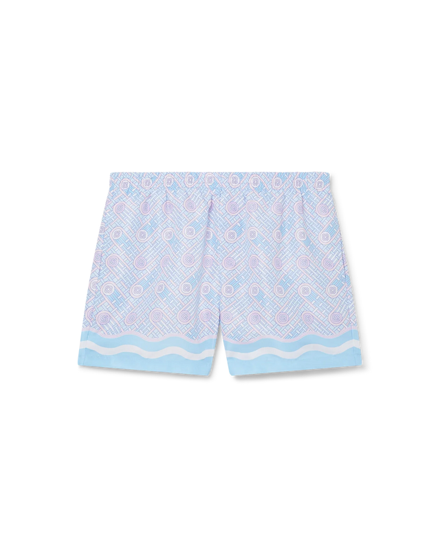 casablanca Blue Ping Pong Monogram Swim Trunks | Casablanca Paris