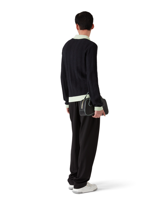 Casablanca Boucle Long Sleeve Polo Shirt | Casablanca Paris