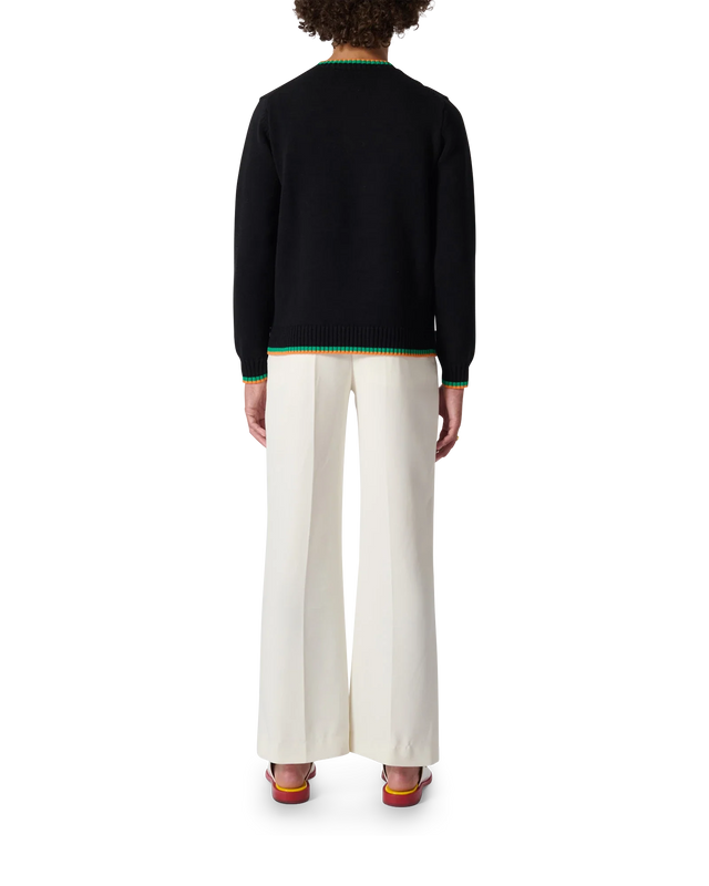 Casablanca Cactus Et Orange Intarsia Sweater | Casablanca Paris