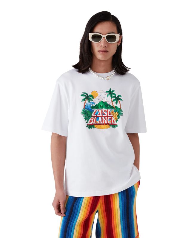 Casablanca Casa Beach Wave T-Shirt | Casablanca Paris